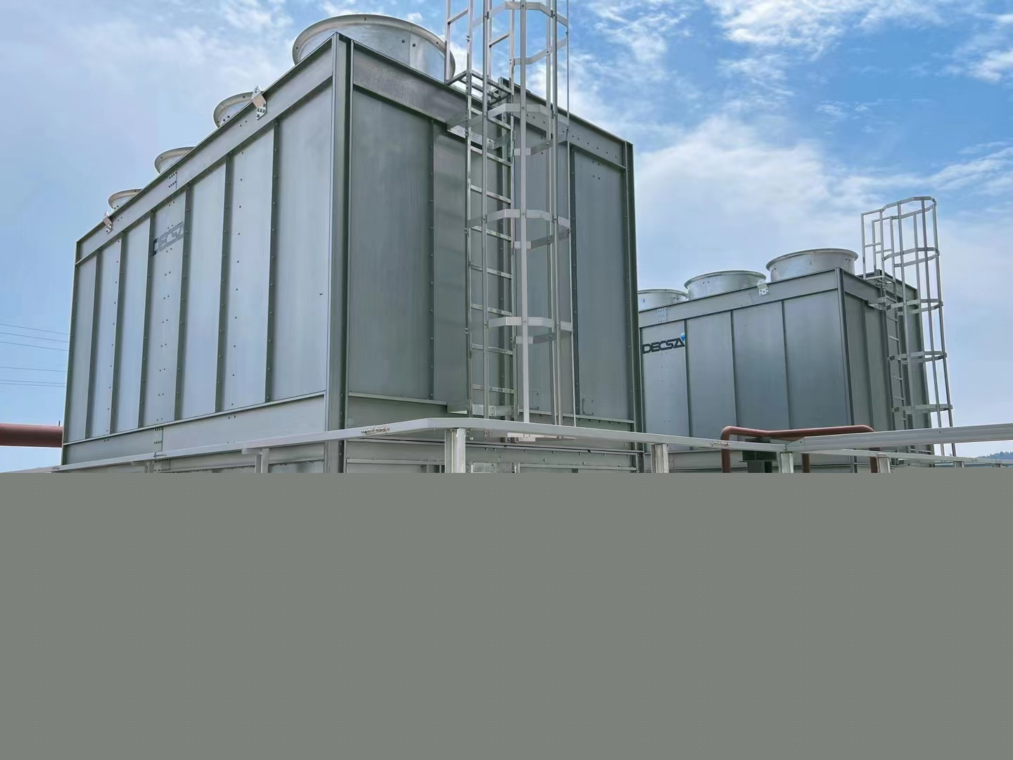 圓形冷卻塔車間走貨現場,圓形冷卻塔